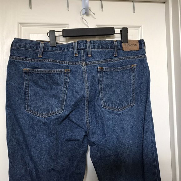 Savane Mens Blue Jeans 40X30 Casual Pants Heavyweight Farm Ranch Cowboy Wear GUC - Picture 9 of 10